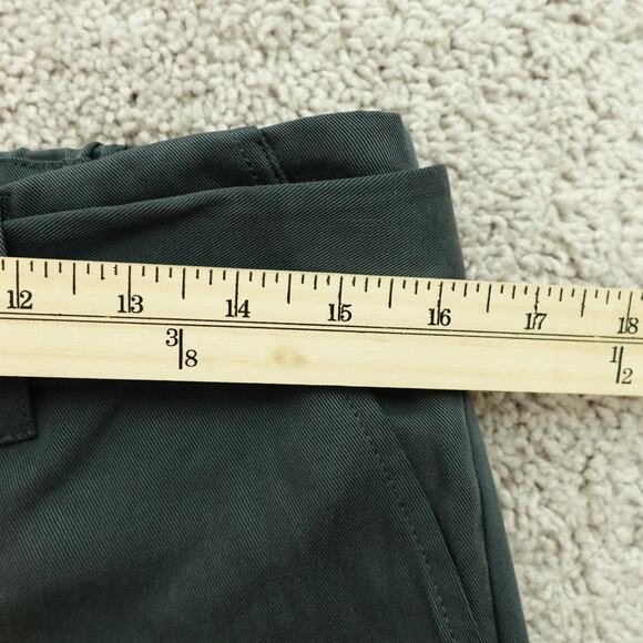 Banana Republic Womens Ankle Pants Tapered Leg Mid Rise Belted Waist Gray Size M - Picture 5 of 6